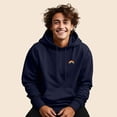 thumbnail image 3 of Dalix Rainbow Embroidered Fleece Zip Hoodie Cold Fall Winter Mens in Navy Blue 2XL XX-Large, 3 of 5