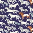 thumbnail image 6 of Orinice Horses Pattern Vintage Round Table Cover Stain Resistant Washable Indoor Outdoor Tablecloth Kitchen Dining Wedding Parties 100% Polyester Fiber 31-35, 6 of 8