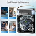 thumbnail image 3 of essentialbodyshop 3-Speed Electric Evaporative Air Cooler, Black, 3 of 7