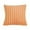 Orange, variant on YCLife Corduroy Throw Pillows for Couch 18" x 18" Soft Plush Striped Square Pillow Indoor Decor Pillows for Sofa Couch Living Room Decoration, Throw Pillows Under 10$, 1 Pack, Cream White
