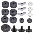 thumbnail image 4 of WHAMVOX  18 in Cymbal Noise-reducing Pads Drum Dampeners Felts Cymbals Grey, 4 of 8