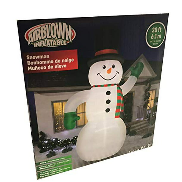 Gemmy 20 Ft Colossal Airn, Snowman Inflatable Outdoor