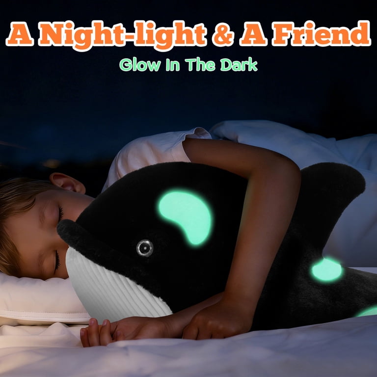 Tezituor Orca Stuffed Animal, 39.4 Inches, Glow in Dark photo 4