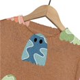 thumbnail image 5 of YVNAURA Women’s Funny Pumpkin Graphic Knitted Pullover Sweater Crewneck Outfit Cozy Warm Fall Winter Spooky Season Top Casual Halloween Daily Wear 1 Pack, Khaki,XXL, 5 of 7