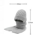 thumbnail image 3 of Scarf for Women Winter Scarf for Women Solid Integrated Ear Windproof Hat Scarf Hooded Scarf Winter 2 In 1 Scarf Knitted Hat, 3 of 6