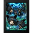 thumbnail image 2 of Daydream Moonlit Black Bears 14x18 Black Modern Framed Museum Art Print Titled - Sheena Pike Art And Illustration, 2 of 5