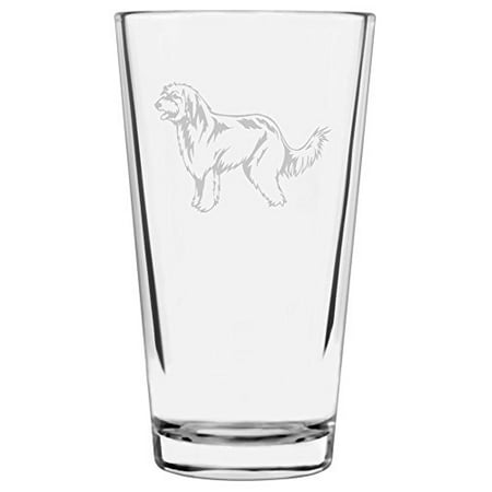 

Pyrenean Shepherd Dog Themed Etched All Purpose 16oz Libbey Pint Glass