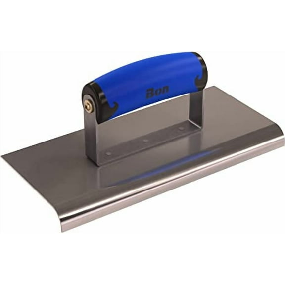Bon 62-445 Edger - Stainless Steel 6-in. X 6-in. - 3/8-in. Radius X 1/2-in. Lip Comfort Grip Handle