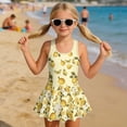 thumbnail image 6 of FOR U DESIGNS Girls One Piece Swimsuit with Skirt Comfortable Hawaiian Swimwear with Skirt Modest Beach Swim Dress 3-13 Years, Butterfly Lemon Rose, 6 of 7