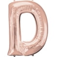 thumbnail image 2 of Anagram 89756 37 in. Letter D Rose Gold Balloon, 2 of 2