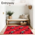 thumbnail image 3 of ODIKA 4'x6' Machine Washable Non-Slip Area Rug, Animal Embroidery Project with Complete Crafting Supplies High Traffic Rug with Pad, Red, 724945, 3 of 8