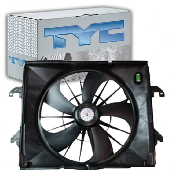 TYC Dual Radiator & Condenser Fan Assembly compatible with Dodge Ram 1500 3.7L V6 2009-2010