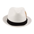 thumbnail image 2 of Epoch hats Mens Summer Crushable & Packable Straw Fedora Hat, 2 of 35