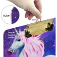 thumbnail image 3 of FMSHPON Horse Unicorn Clipboard Hardboard Wood Nursing Clip Board and Pull for Standard A4 Letter 13x9 inches, 3 of 5
