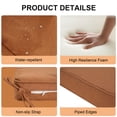 thumbnail image 3 of HONEY HOME Square Corner Seat Cushions, 19" x 19" x 3", Indoor Outdoor Water Repellent Universal Chair Pads with Ties for Patio Furniture, Garden Dining Chairs, 3 of 7