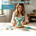 thumbnail image 5 of Sea Glass Whale DIY Kit with Warm LED Lights, Sea Coastal‑Style Tabletop Ornament, Complete Hand‑Assembly Craft Kit for Home Display, Birthday and Holiday Gift, 5 of 7