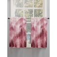 thumbnail image 5 of Pink Mountain Bathroom Window Curtain, Misty Forest Nature Woodland Pine Tree Landscape Light Filtering Coffee Kitchen Curtains, Bedroom Living Room Curtains 2 Panel 84"x45", 5 of 6