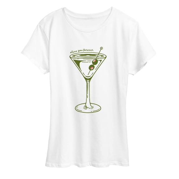 Instant Message - Olive You Forever Short Sleeve Graphic T-Shirt