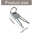 thumbnail image 2 of Pocket Flathead Screwdriver Set with Cross Key, Portable Key Screwdriver for Outdoor Emergency Maintenance, 2 of 5