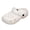 White, variant on Womens Mens Clogs with Back Straps Wide Width Comfortable Quick Drying Closed Toe Orthopedic Walking Slip on Slippers Garden Shoes Barefoot Water Sandals for Beach Black Size 8.5