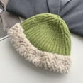 thumbnail image 6 of SikaFu Big Head Wool Hat Female Autumn And Winter Versatile Faces, Small Knitted Winter Thickened, Warm Plush, Earr Fisherman Hat, 6 of 9