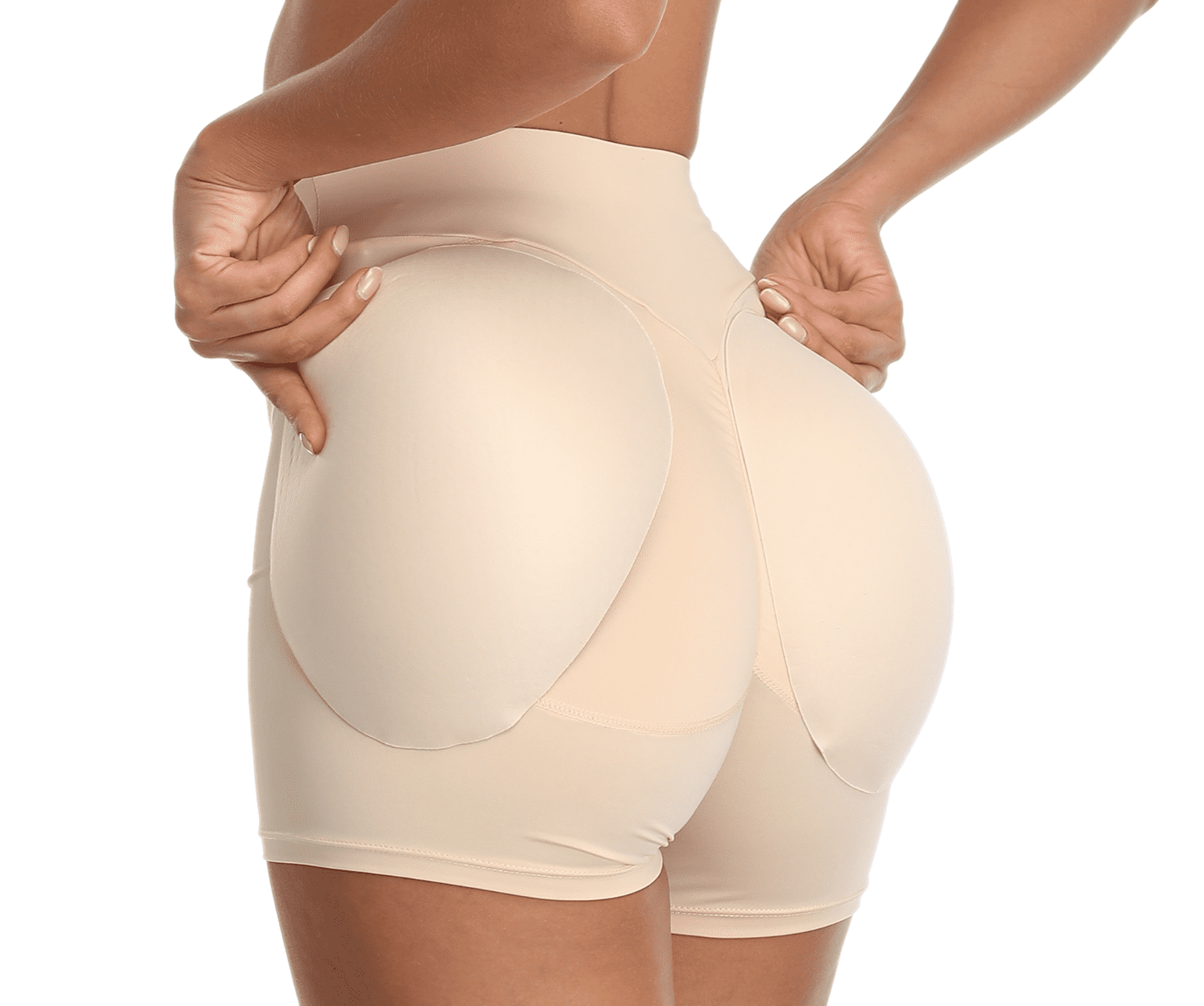 BIMEI 2PS Sponge Hip Pads for Women Butt Hip Enhancer Padded Shorts Body  Shaper，Low Waist Mini,Black, S 