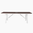 thumbnail image 2 of WestinTrends Cape May 90" HDPE Rectangle Outdoor Patio Dining Table With Umbrella Hole and Metal Frame, Dark Brown, 2 of 15