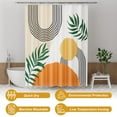 thumbnail image 5 of AmazerBath Fall Shower Curtain, Orange Abstract Cloth Shower Curtain Sets with 12 Shower Curtain Hooks, Luxury Hotel Quality Washable Farmhouse Polyester Fabric Bathroom Shower Curtains, 72x72 inches, 5 of 8