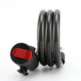 thumbnail image 4 of Candado de bicicleta con 2 llaves, antirrobo de cable de acero para motocicleta eléctrica de montaña, 4 of 6