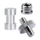thumbnail image 3 of Adaptador de montaje de tornillo de 1//8 pulgadas, tornillo de montaje de cámara, adaptador de tornillo de montaje de trípode de Metal, 3 of 8