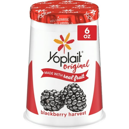 Yoplait Original Blackberry Harvest Low Fat Yogurt, 6 oz Yogurt Cup