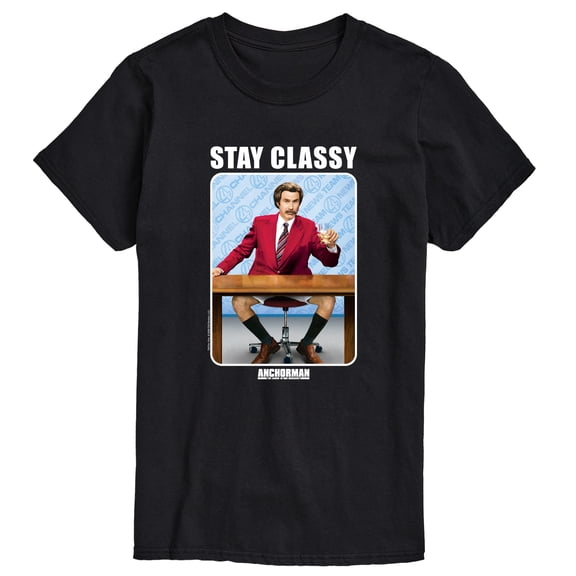 Anchorman - Stay Classy - Men's Short Sleeve Graphic T-Shirt