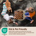 thumbnail image 4 of Design&I 3'x5' Ultra Soft Throw Mat, Retro Vinyl Record Music Distressed Groove Ring Border Circle Flowing Dynamic None Fluffy Washable Easy Care Indoor rug for Bedside Hallway, 4 of 7