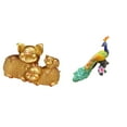 thumbnail image 1 of Figura de escritorio,Figura de cerdo de la suerte para decoración de escritorio de oficina y hogar,Colección de estatuas de animales,regalo de inauguración de la casa,Estatua del pavo, 1 of 8