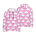 thumbnail image 6 of Bingfone Beautiful Swans Men's Drawstring Hoodie Long Sleeve Pocket Sweatshirts-3X-Large, 6 of 6
