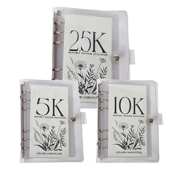 12-Month Envelopes Money Saving Challenge Binder, 12 Month Savings Challenge, Money Saving Binder 2.5K/5K/10K