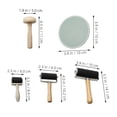 thumbnail image 2 of Homoyoyo 5Pcs Printmaking Accessories Set Featuring Wooden Mushroom Roller and Plastic Block Printing Tools, 2 of 8
