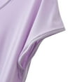 thumbnail image 6 of JUUYY V-Neck Summer T Shirts for Women Modal Solid Slim-Fit Short Sleeve Tops Casual Tee for Women Purple L, 6 of 6