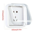 thumbnail image 2 of SelfAdhesive Waterproof Socket Cover, Flip Weatherproof Outlet Cover Adhesive Type Receptacle Protector Wall Switch Socket Face Plate Panel Box for Indoor Outdoor （White）, 2 of 2