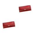 thumbnail image 3 of Qarigey Cartera de cuero PU para mujer, elegante, portátil, de repuesto, con botón a presión, de gran capacidad, tarjetero, monedero, Type4 NO4, 3 of 6