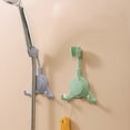 thumbnail image 3 of Soporte de ducha ajustable con ventosa verde sin taladrar - Cabezal de ducha ajustable en ángulo impermeable, con gancho para baño, sin clavos ni pegamento, ajustable,, 3 of 5