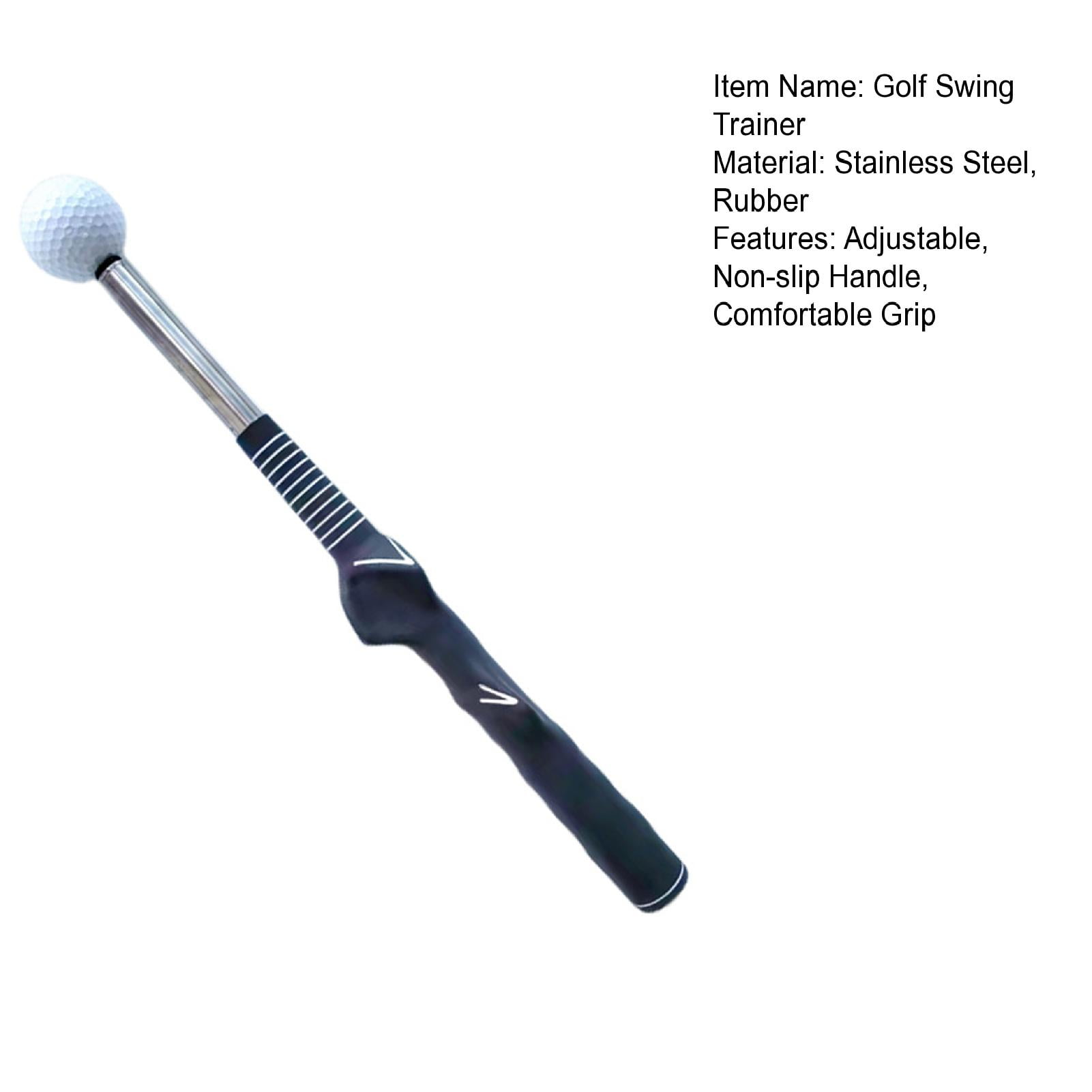 1PC Golf Swing Practice Stick Improve Golf Swing with Ergonomic Telescopic Golf Swing Trainer Non-slip Rubber Handle for Comfortable Grip for Golf