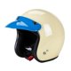 thumbnail image 4 of 3 Snap-Button Visor Lens Visor Flip Up Wind for Open Face Motorcycle Helmet, 4 of 5