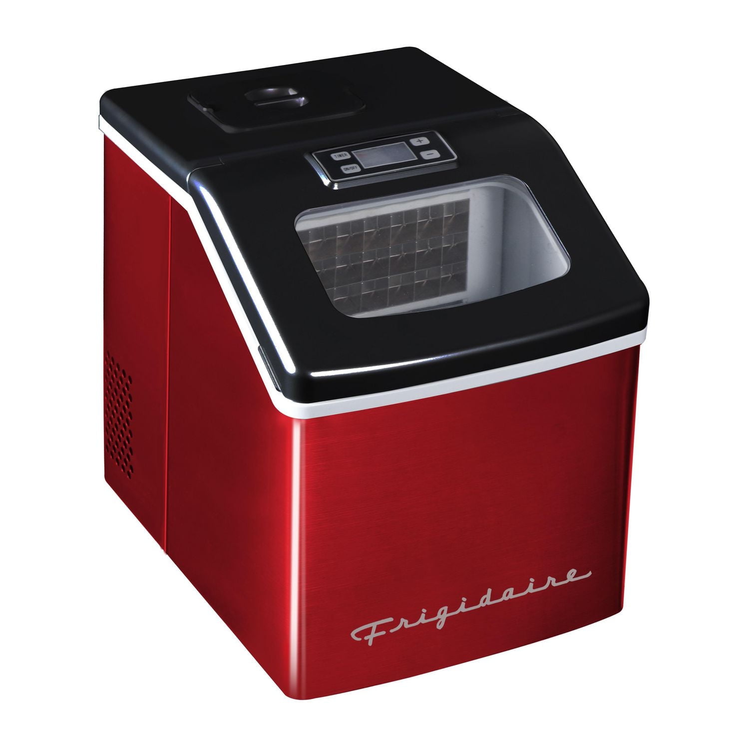 Square Rice Maker Frigidaire 40lbs Compact Clear Square Ice Maker with Window - Red ...