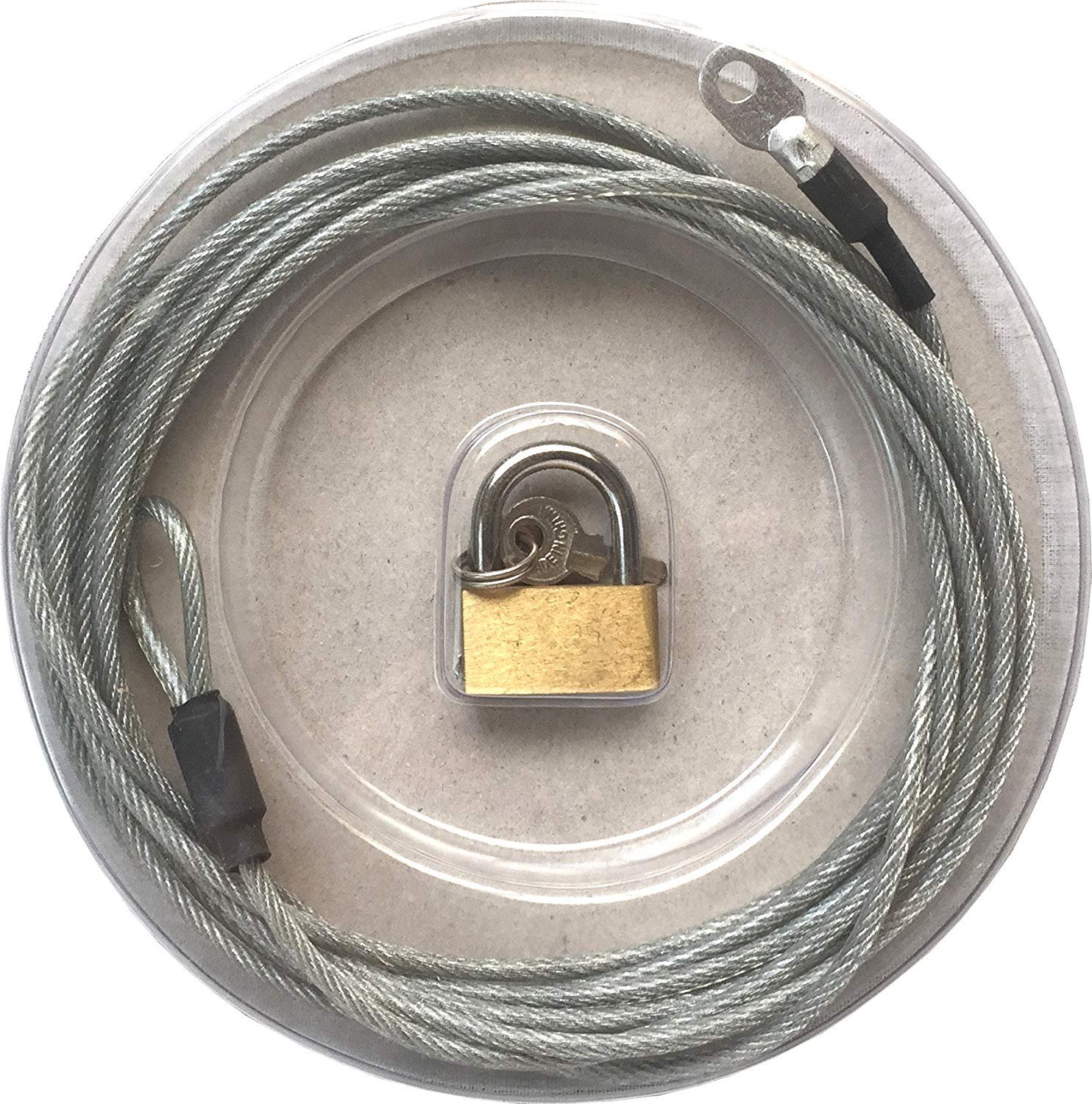 Premium Car Cover Lock and Cable Heavy Duty Cabling and Padlock