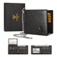thumbnail image 2 of Cartera Para Hombre, De Piel Auténtica, Con Bloqueo Xtellar negro, 2 of 3