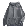 thumbnail image 6 of Wxolcjlv Womens Zip Up Hoodie Fleece Dolphin Print Oversized Long Sleeve Casual Sweatshirt, 6 of 7