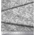 thumbnail image 2 of Soimoi Cotton Voile Fabric Leaves & Floral Block Print Sewing Fabric Yard 42 Inch Wide, 2 of 3