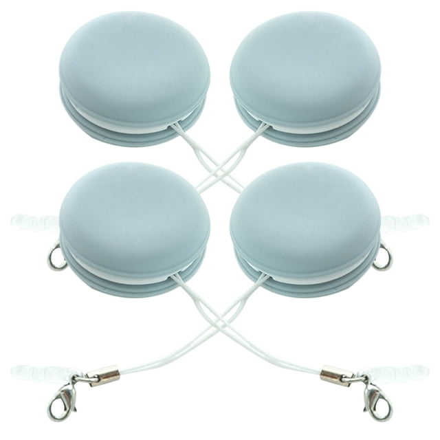 LEEYNEER Lingettes Nettoyantes pour Lunettes avec Chiffon Réutilisable en Forme de Macaron 4 Pcs