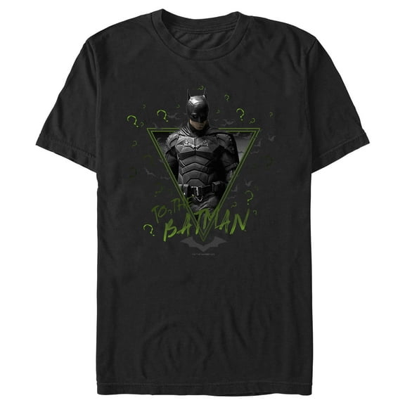 Men's The Batman Riddler To The Batman Graphic Tee Black X Large